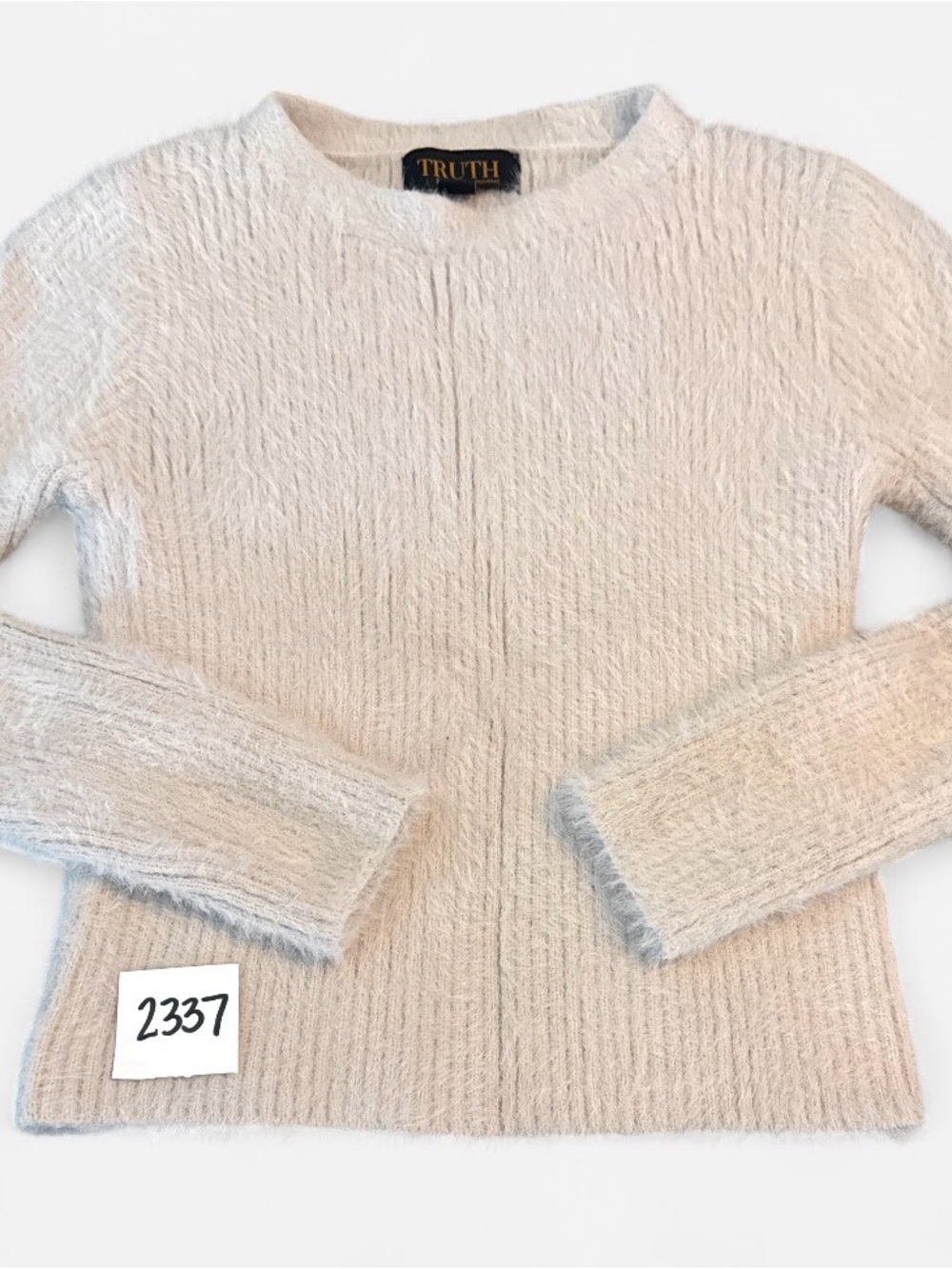 Truth by Republic Crewneck Sweater in Cream